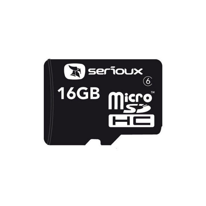 Card de memorie MicroSDHC 16Gb SERIOUX cu adaptor