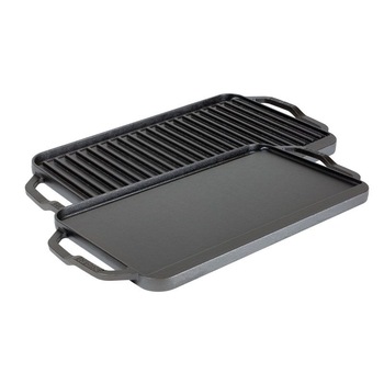 Plita din fonta cu 2 fete neteda si grill Chef Collection Lodge 41,5 x 25,5 cm L-CDRG Plita din fonta cu 2 fete neteda si grill Chef Collection Lodge 41,5 x 25,5 cm L-CDRG
