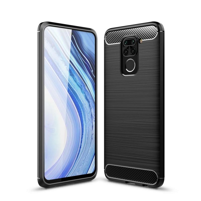 Carcasa TECH-PROTECT TPUCARBON Xiaomi Redmi Note 9 Black