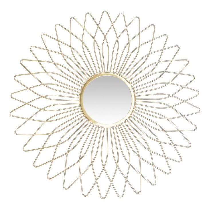 Oglinda Decorativa Sun Burst Gold 80 cm