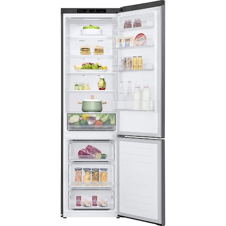Хладилник с фризер LG GBP62DSSFR, 384 л, Клас E+, No Frost, Компресор Liniar Inverter, Дисплей, Dark Graphite
