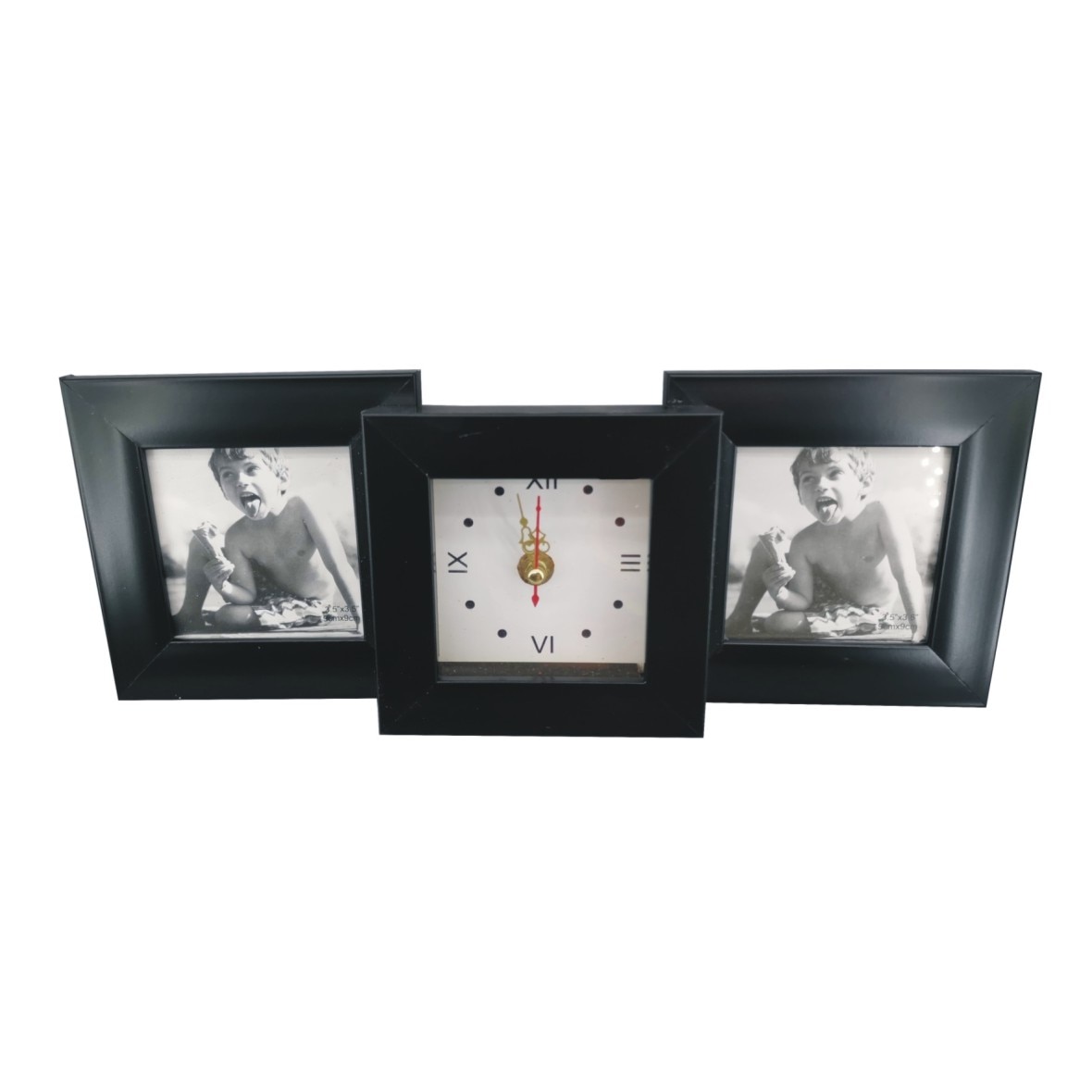 Rama foto, din plastic, ClauM, 9x9 cm, negru