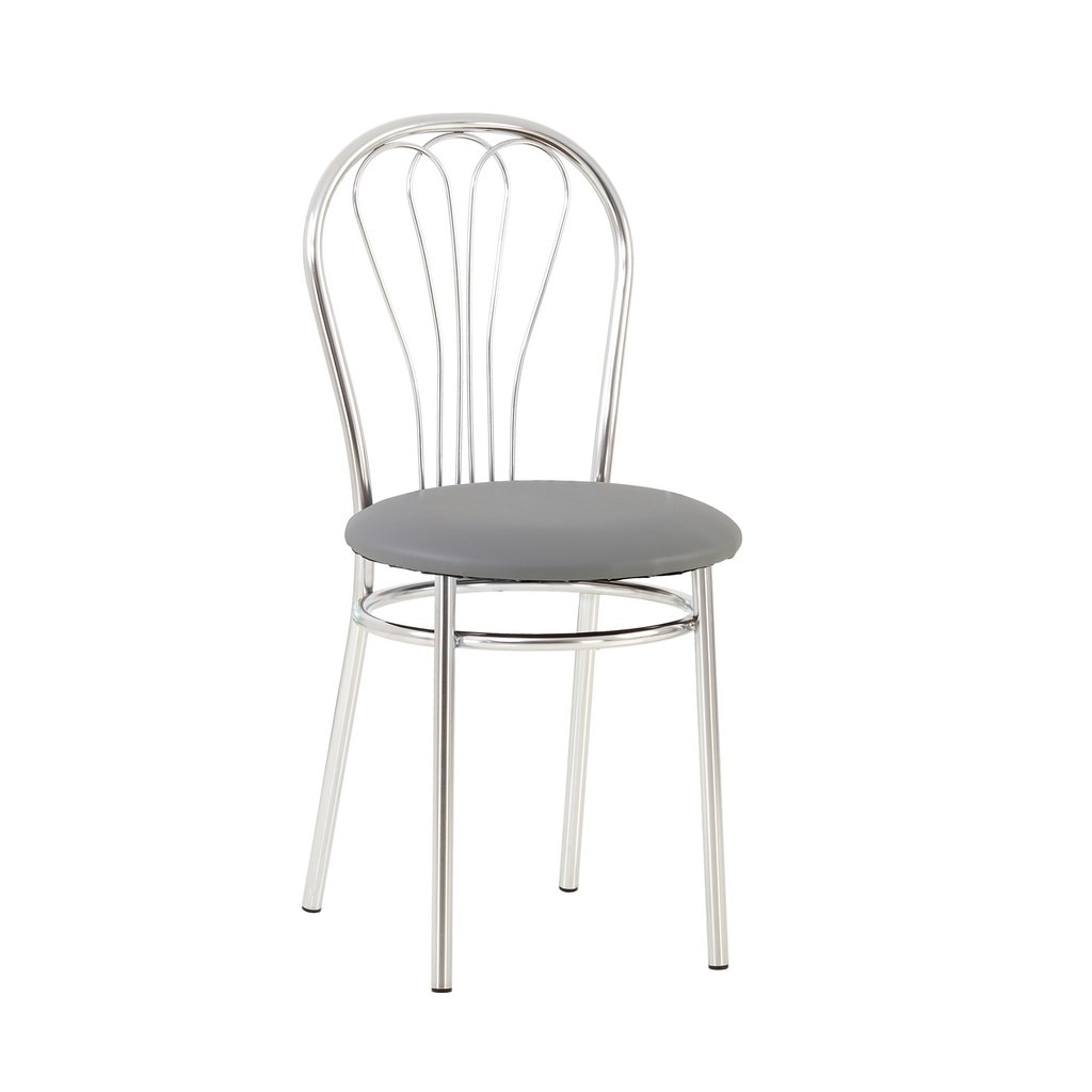 Scaun bucatarie VENUS, Gri piele ecologica