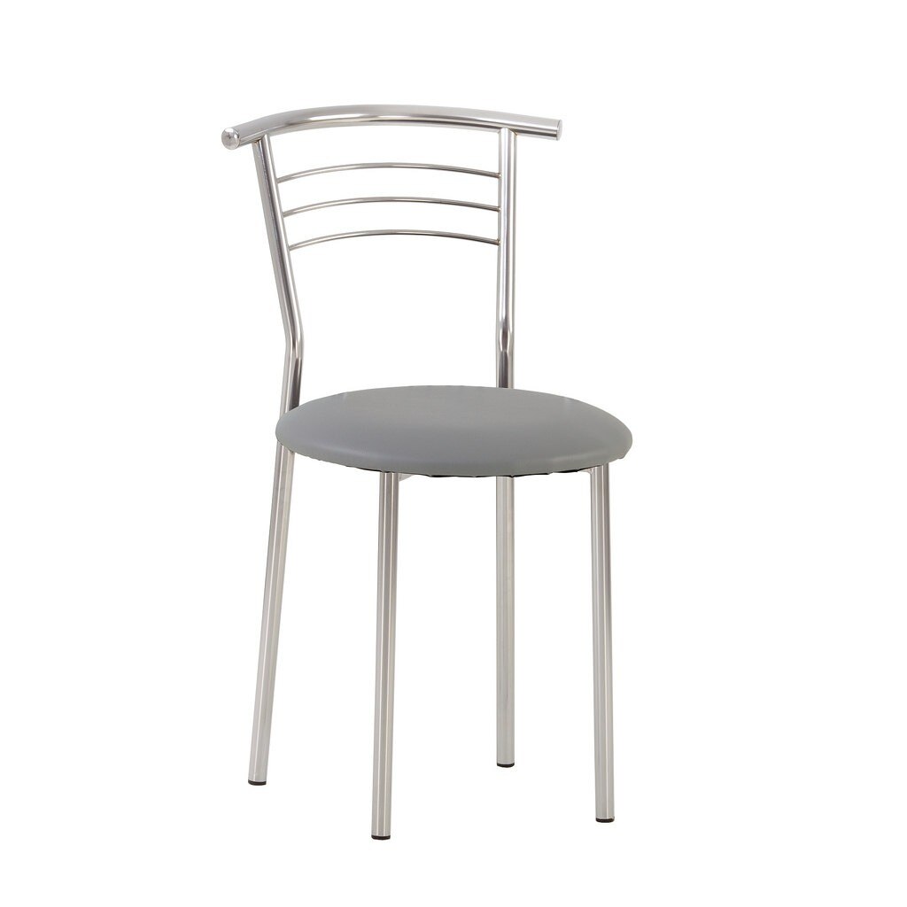 Scaun bucatarie MARCO, Piele ecologica, Gri