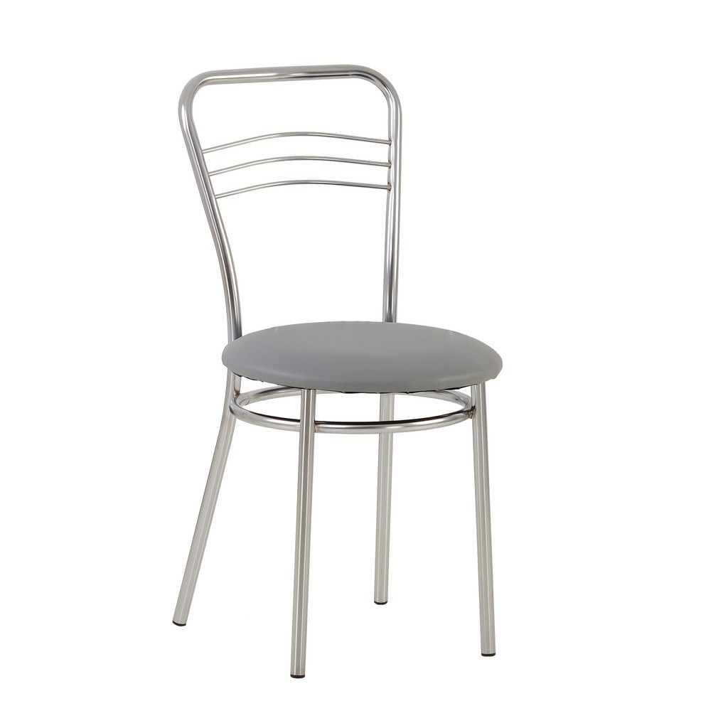 Scaun bucatarie ARGENTO, Gri piele ecologica