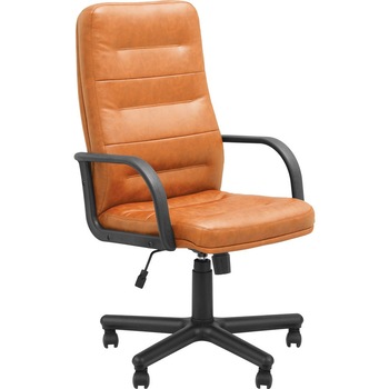 Scaun directorial EXPERT, Brun deschis piele ecologica Scaun directorial EXPERT, Brun deschis piele ecologica