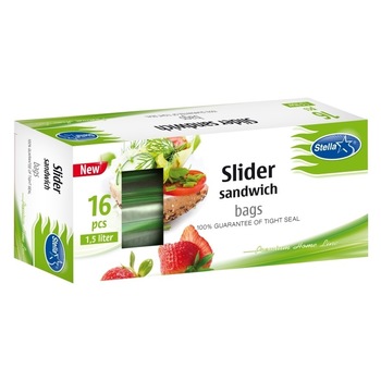 Pungi alimentare cu fermoar, Stella Pack, 1.5L/16 buc , cutie Pungi alimentare cu fermoar, Stella Pack, 1.5L/16 buc , cutie