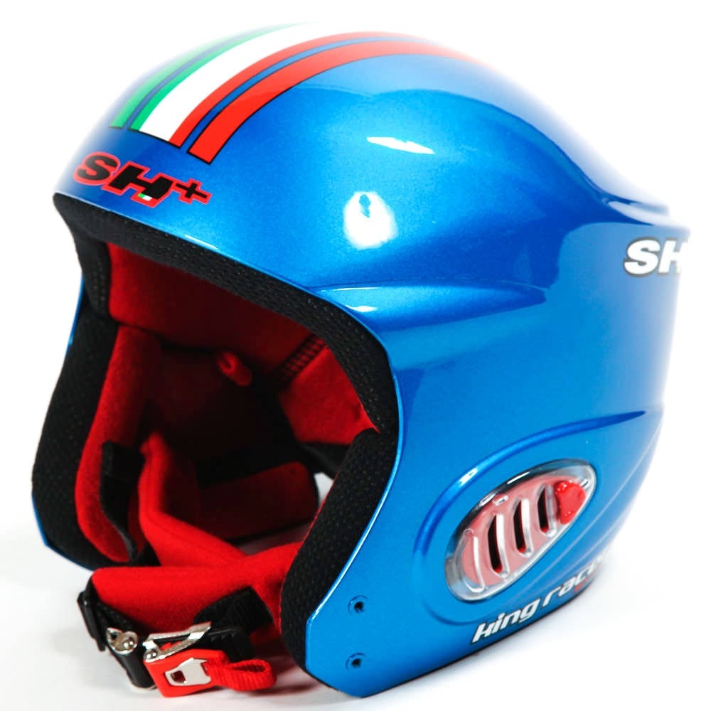 Casca SH+ KING RACER EVO 4FF albastru/steag 56/S