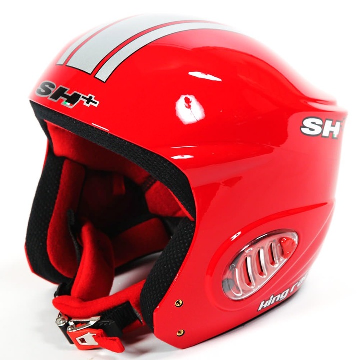 Каска SH+ KING RACER EVO 4FF червена/метална 60/L