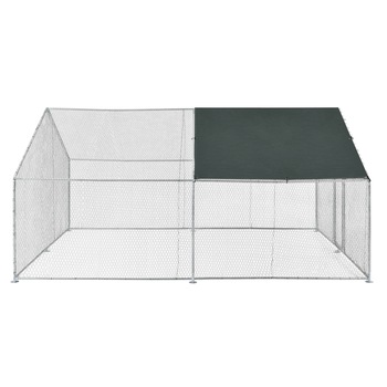 Cotet de exterior Bird, pro.tec, 3 x 4 x 2 m, otel/polietilena, argintiu/verde inchis Cotet de exterior Bird, pro.tec, 3 x 4 x 2 m, otel/polietilena, argintiu/verde inchis