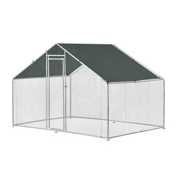 Cotet de exterior Bird, pro.tec, 3 x 2 x 2 m, otel/polietilena, argintiu/verde inchis Cotet de exterior Bird, pro.tec, 3 x 2 x 2 m, otel/polietilena, argintiu/verde inchis