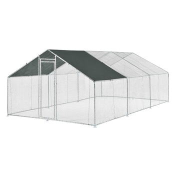 Cotet de exterior Bird, pro.tec, 3 x 6 x 2 m, otel/polietilena, argintiu/verde inchis Cotet de exterior Bird, pro.tec, 3 x 6 x 2 m, otel/polietilena, argintiu/verde inchis
