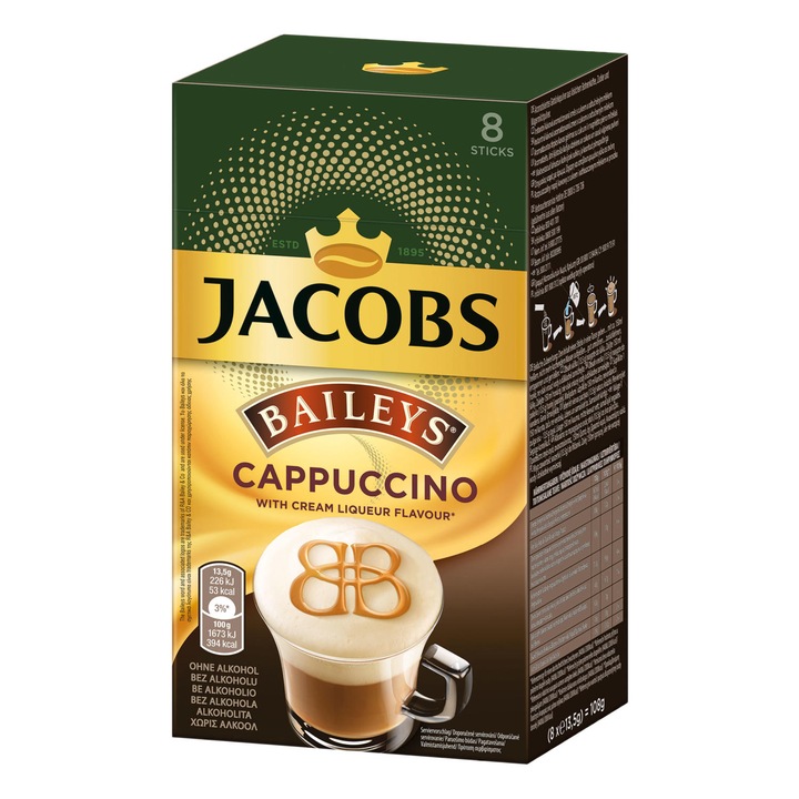 Jacobs Cappuccino 108G Baileys 8x13,5G