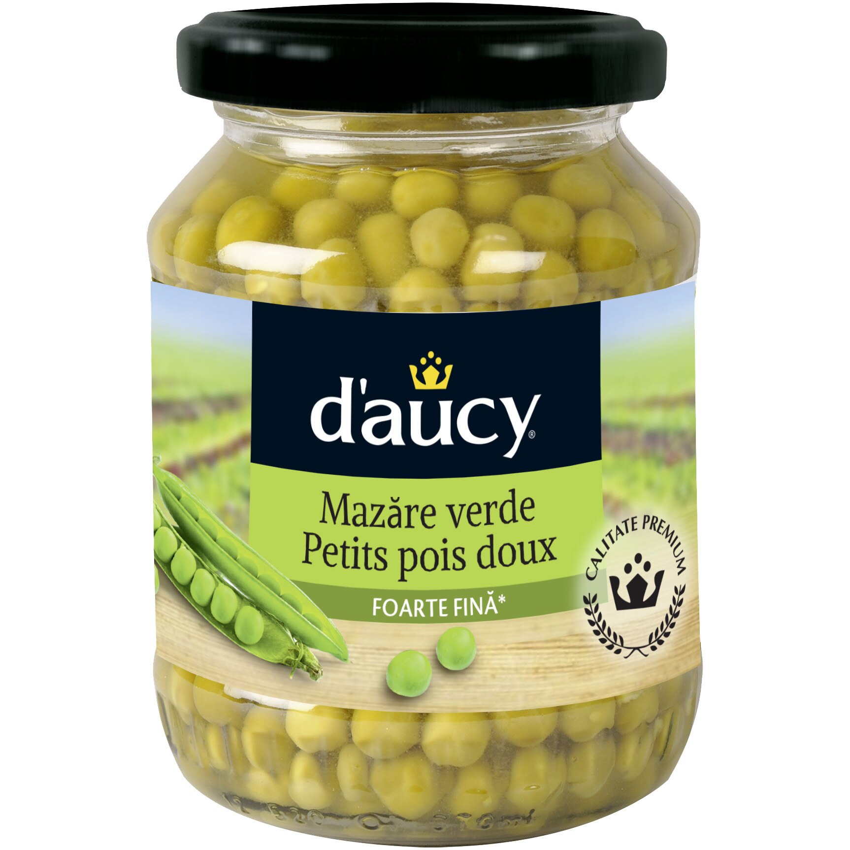 Mazare verde foarte fina Daucy, 330g