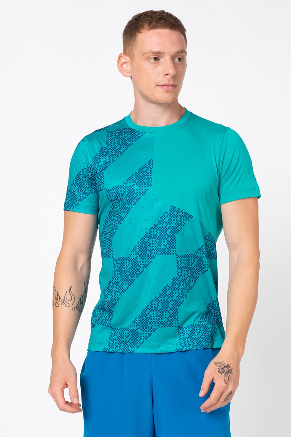 Asics, Tricou pentru alergare Lite Show, Verde/Bleumarin