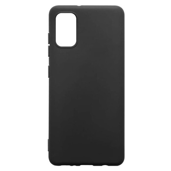 Husa de protectie Lemontti Silicon Silky pentru Samsung Galaxy A41, Negru Husa de protectie Lemontti Silicon Silky pentru Samsung Galaxy A41, Negru