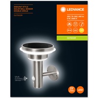 aplica led cu panou solar ledvance endura style cu senzor miscarelumina 6w 400 lm temperatura lumina 3000k 3 moduri functionare ip44 montaj aplicat otel argintiu imagen 25_0_
0