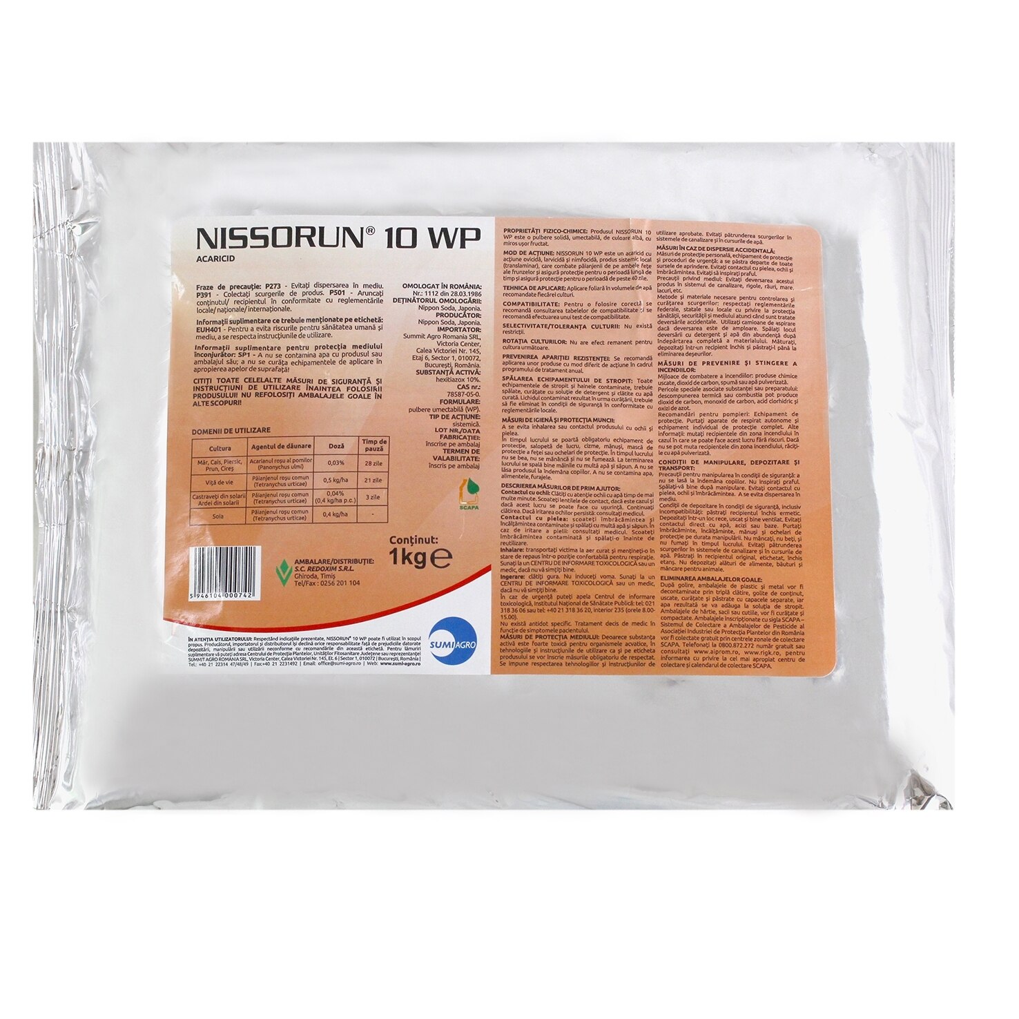 Insecticid Nissorun 10 WP, 1 kg