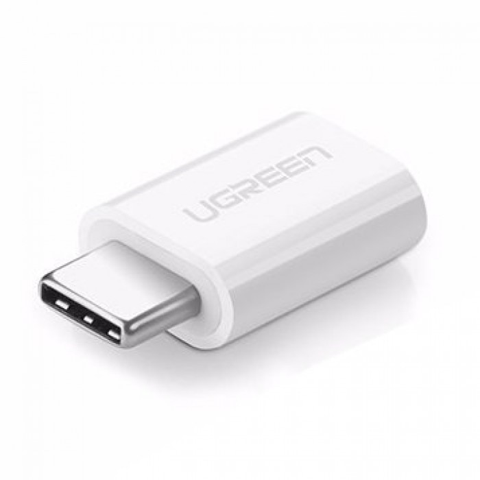 Adaptor Ugreen, Micro USB to USB Type-C, Alb
