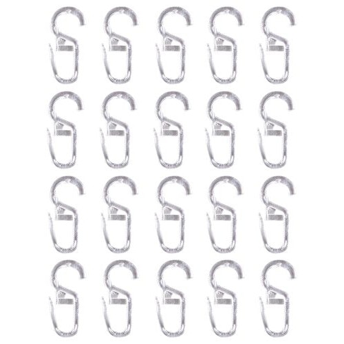 Set 20 Carlige din plastic pentru inele din lemn