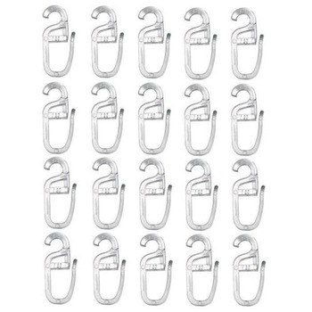 Set 20 Carlige din plastic pentru inele din metal Set 20 Carlige din plastic pentru inele din metal