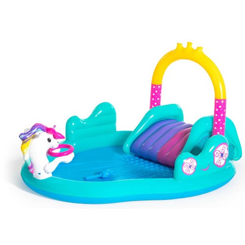Spatiu BestWay de Joaca Gonflabil, Caleasca Unicornului Magic, 274 x 198 x 137 cm