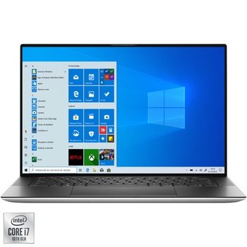 Laptop ultraportabil Dell XPS 15 9500 cu procesor Intel Core i7-10750H pana la 5.00 GHz, 15.6 Laptop ultraportabil Dell XPS 15 9500 cu procesor Intel Core i7-10750H pana la 5.00 GHz, 15.6
