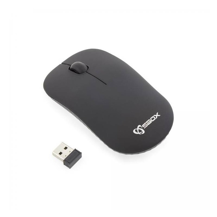 Безжична черна мишка Sbox WM-384B 1200 DPI