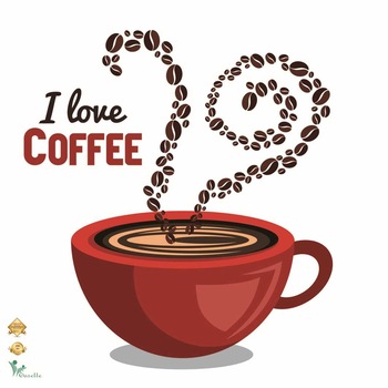 Autocolant perete - I love coffee - 60x60 cm Autocolant perete - I love coffee - 60x60 cm