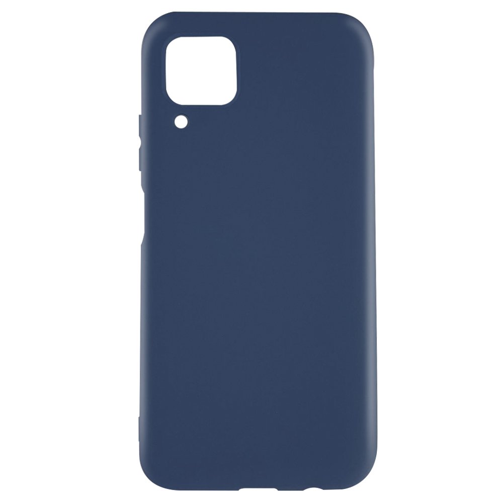 Husa de protectie Lemontti Silicon Silky pentru Huawei P40 Lite, Albastru Inchis