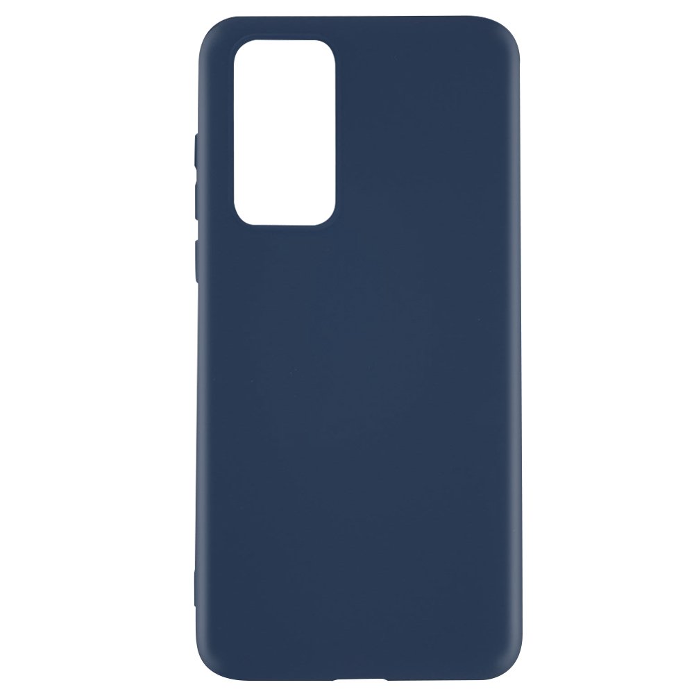 Husa de protectie Lemontti Silicon Silky pentru Huawei P40, Albastru Inchis