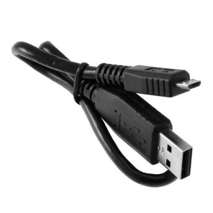 Cablu Date Micro USB 0.3m BlackBerry Negru