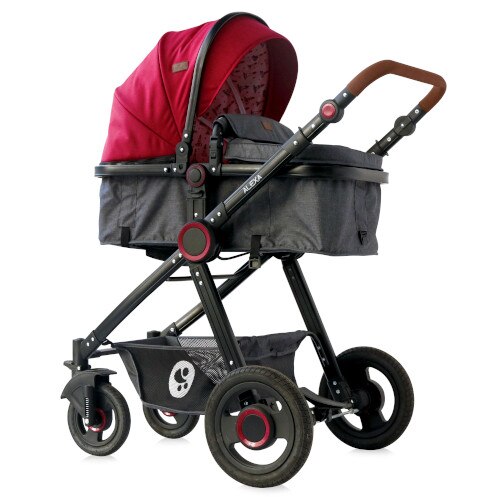Carucior Lorelli 3 in 1 Alexa, Colectia 2020, Red Black Lighthouse