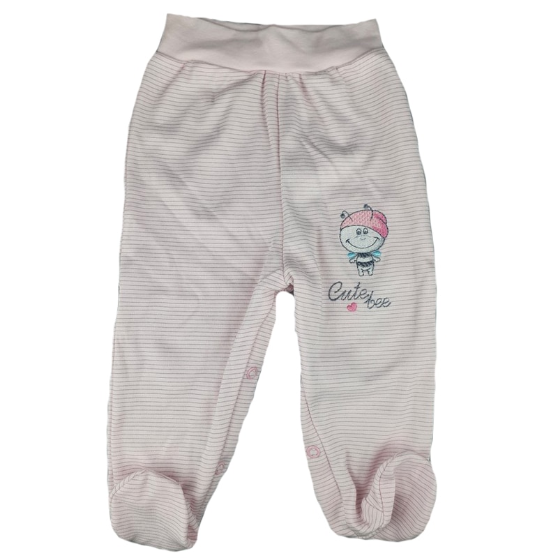 Pantaloni cu botosei pentru fete Koala Gucio 04-604R, Roz, Roz, 74 CM