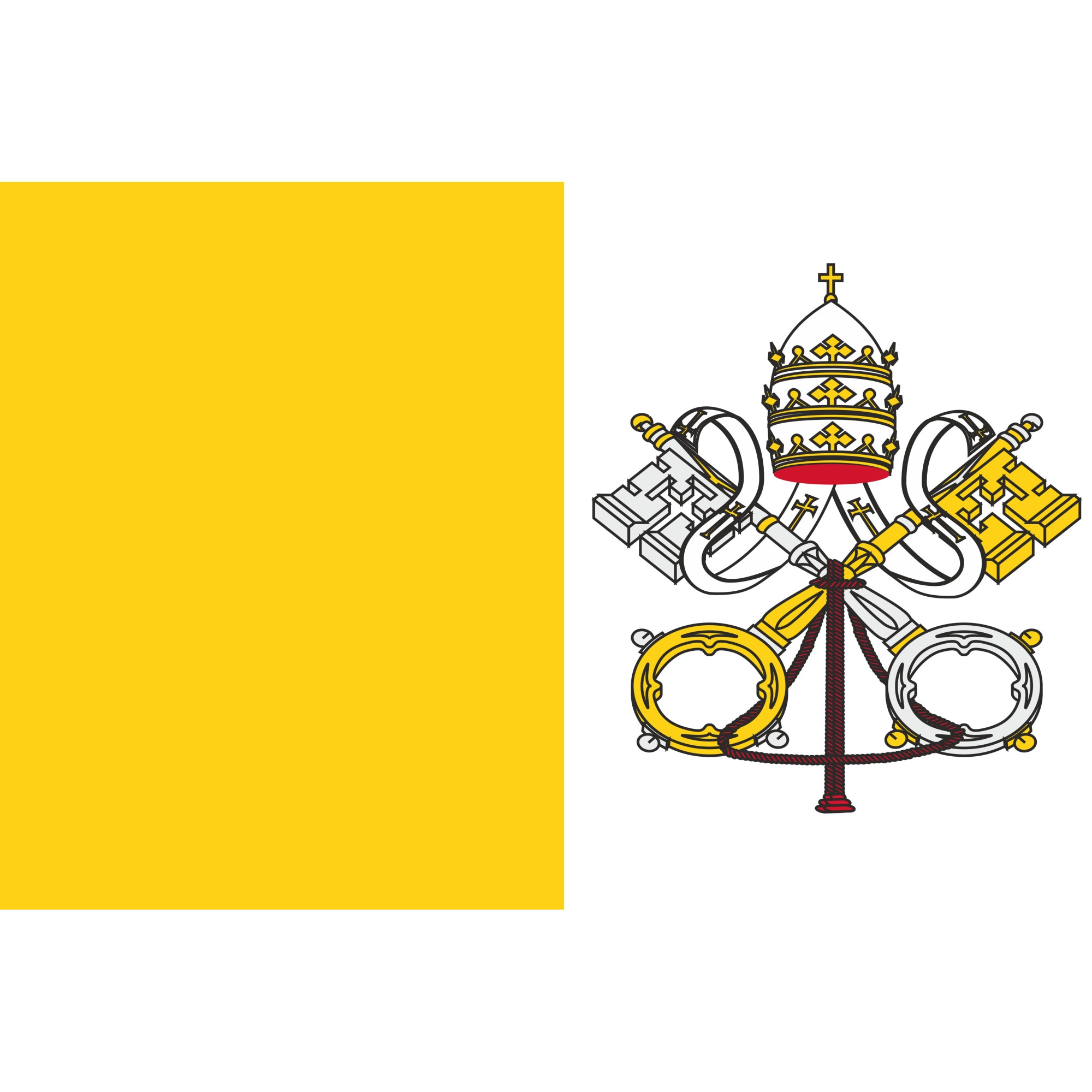 Steag VATICAN, IMPRIMAT, Metropolis 135x90 cm