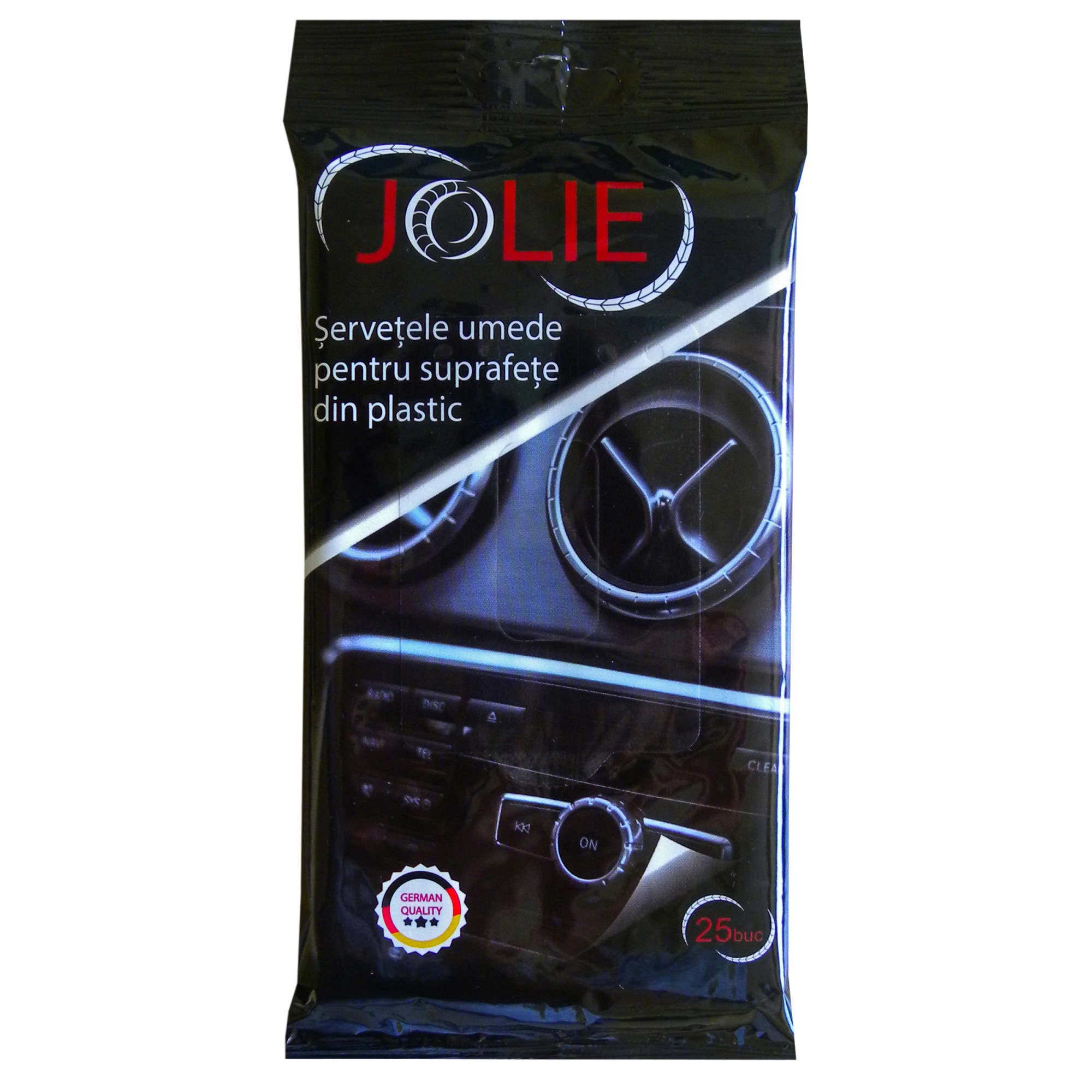 Servetele umede pentru suprafete din plastic, 25 buc, JOLIE