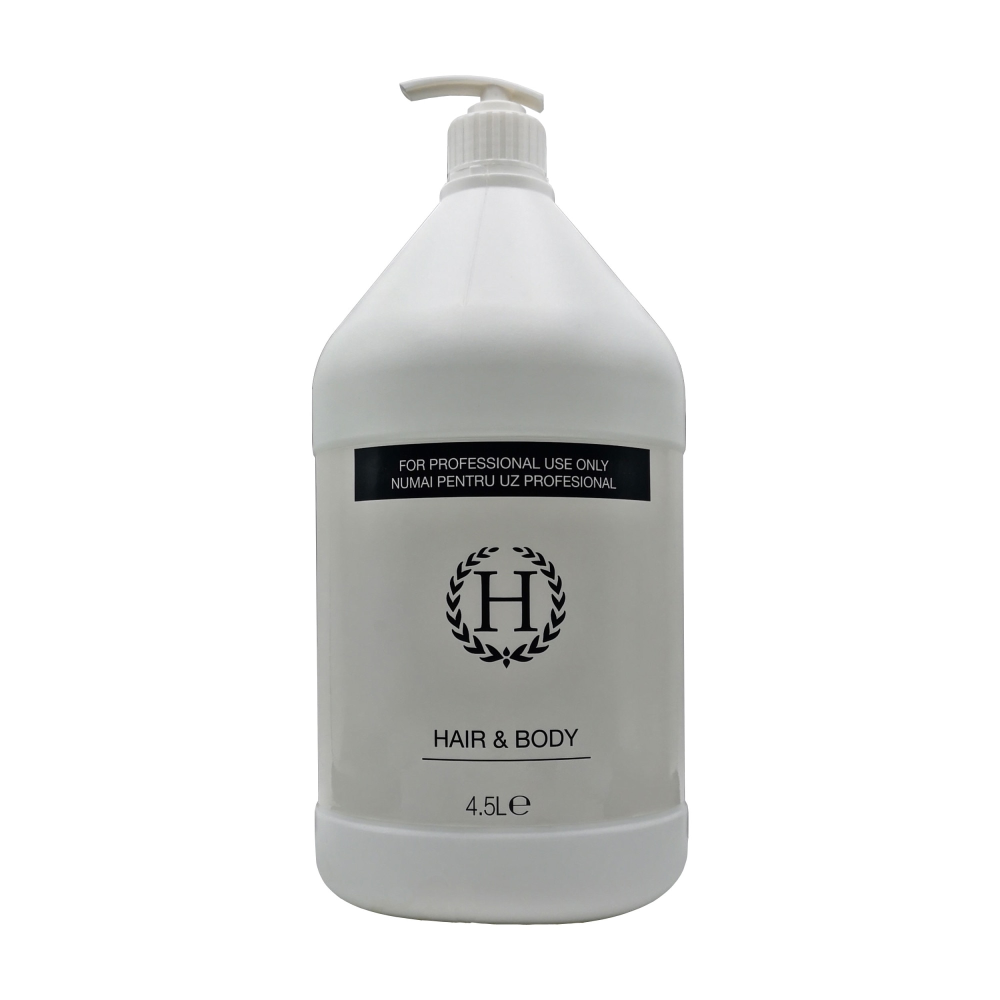 Sampon si gel de dus, transparent, 5 L, in dispenser alb, brand AMS