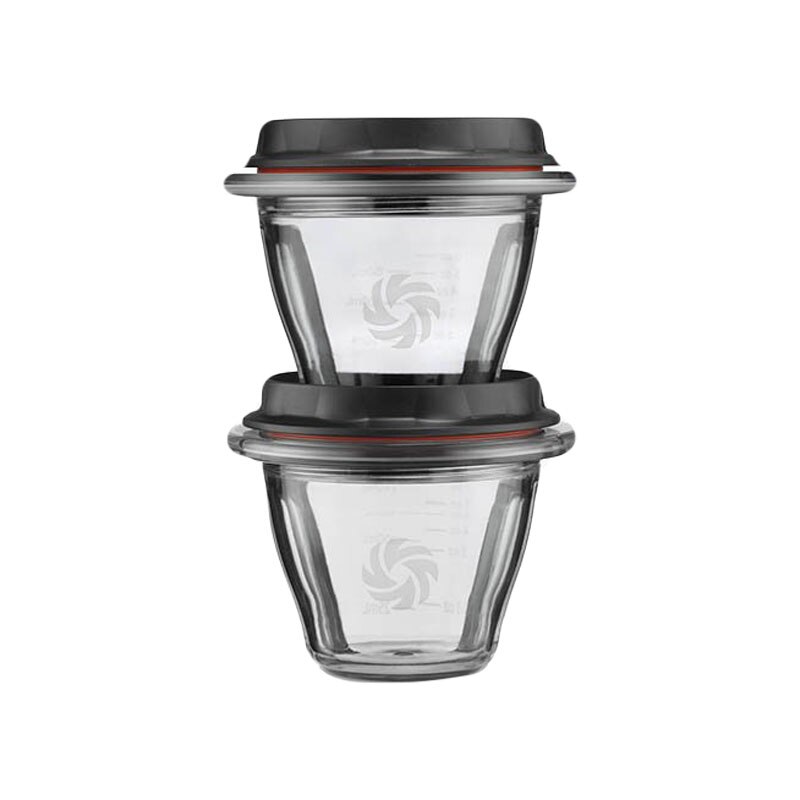 Set 2 boluri de mixare 225ml (fara lame) Vitamix pentru blenderele A2300i, A2500i si A3500i, Tritan, Fara BPA
