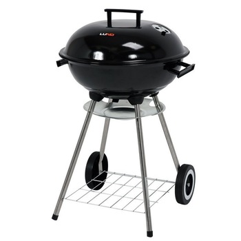 Gratar rotund de gradina cu grill, pe carbune, 41 cm, Lund 99583 Gratar rotund de gradina cu grill, pe carbune, 41 cm, Lund 99583