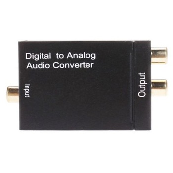 Convertor audio digital coaxial sau optic SPDIF Toslink la audio analog 2 RCA, cablu optic, cablu USB, HOPE R Convertor audio digital coaxial sau optic SPDIF Toslink la audio analog 2 RCA, cablu optic, cablu USB, HOPE R