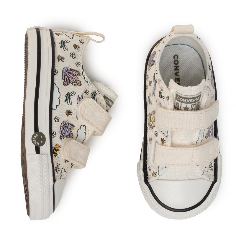 Tenisi copii Converse CTAS 2V Ox 767899C Vintage White/Moonstone Violet  767899C, 20, Crem - eMAG.ro