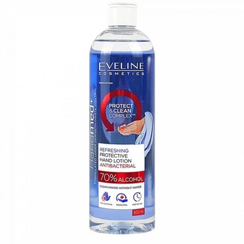Lotiune antibacteriana pentru maini, Eveline Cosmetics, Handmed 75% alcool, 500 ml Lotiune antibacteriana pentru maini, Eveline Cosmetics, Handmed 75% alcool, 500 ml