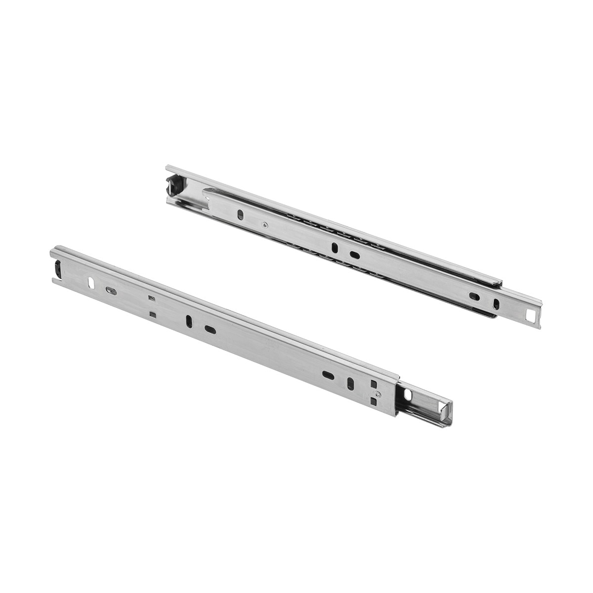 Sina glisare cu bile pentru sertar, L450 mm, H27 mm, extensie partiala