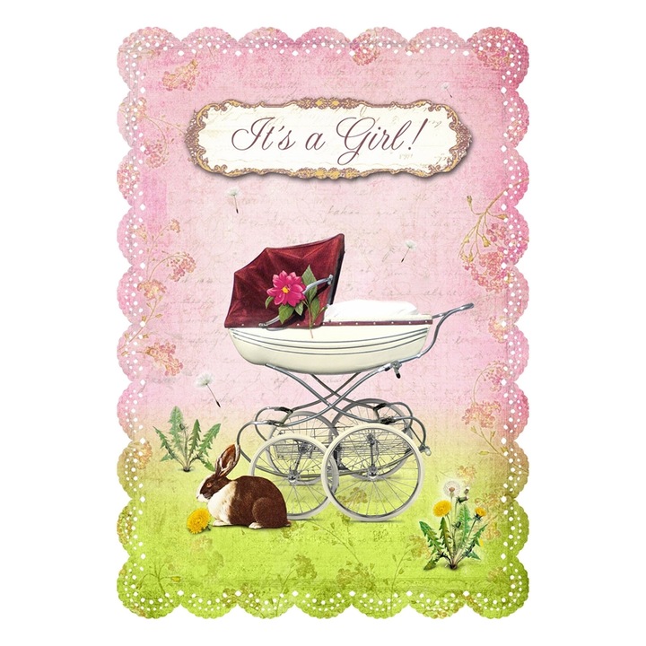 Felicitare - It's a girl, Gespaensterwald, Multicolor