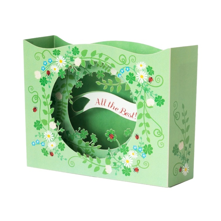 Felicitare - All the Best, Gespaensterwald, 3D, Verde