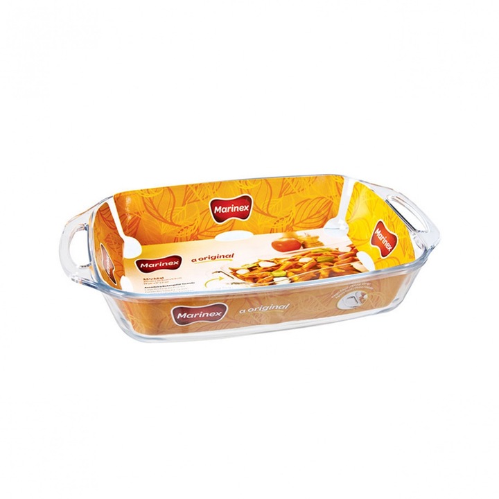 Vas dreptunghiular cu manere, 3.5 litri
