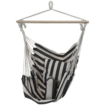 Scaun suspendat Heinner + Perna Negru&Alb 100x120CM Scaun suspendat Heinner + Perna Negru&Alb 100x120CM
