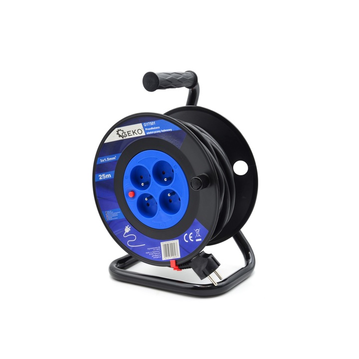 Удължител с макара GEKO G17501, 25м