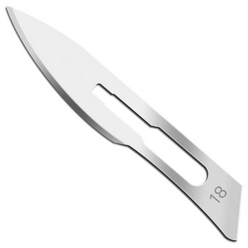 Lame bisturiu sterile Paramount nr 18 pentru maner nr 4, cutie cu 100 buc Lame bisturiu sterile Paramount nr 18 pentru maner nr 4, cutie cu 100 buc