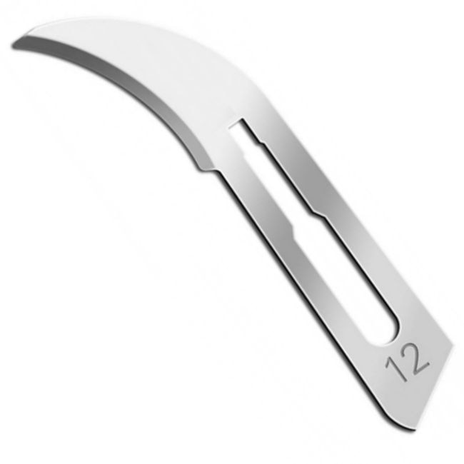 Lame bisturiu sterile Paramount nr 12 pentru maner nr 3, cutie cu 100 buc